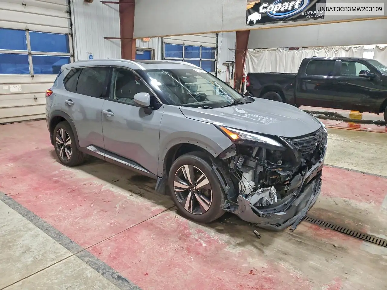 JN8AT3CB3MW203109 2021 Nissan Rogue Sl