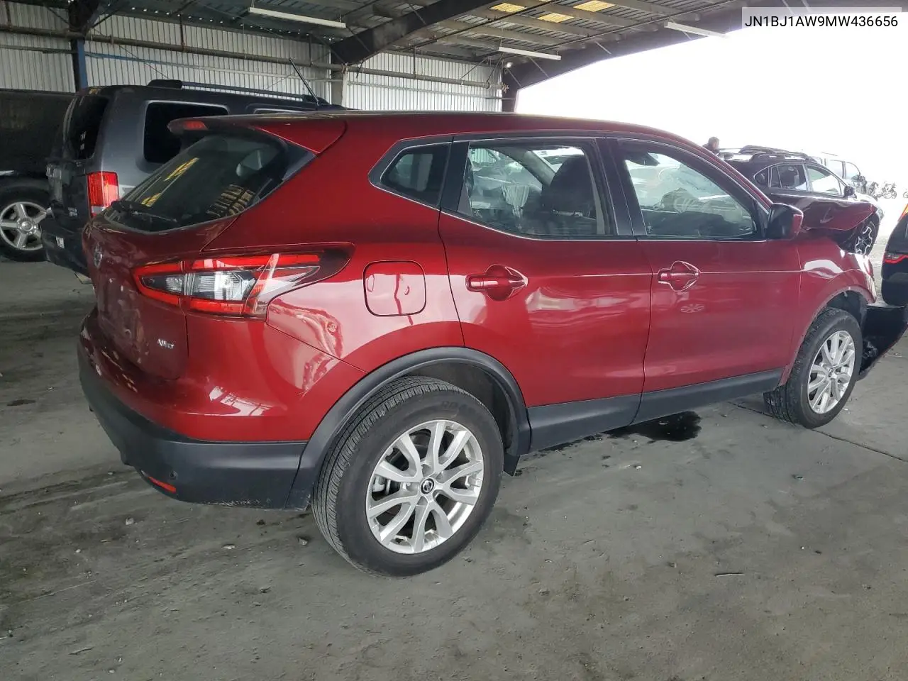 JN1BJ1AW9MW436656 2021 Nissan Rogue Sport S