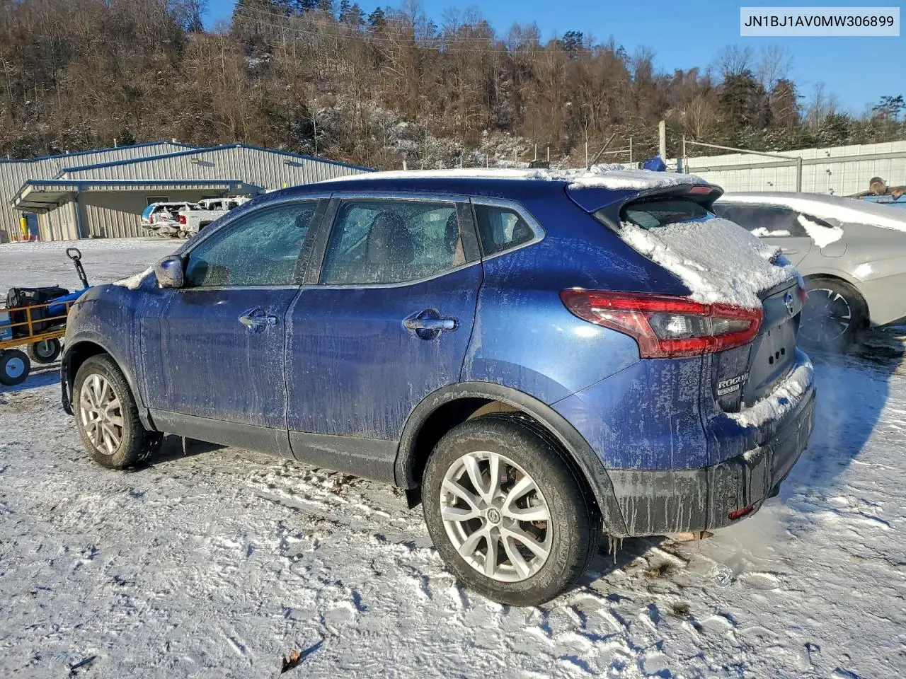 JN1BJ1AV0MW306899 2021 Nissan Rogue Sport S