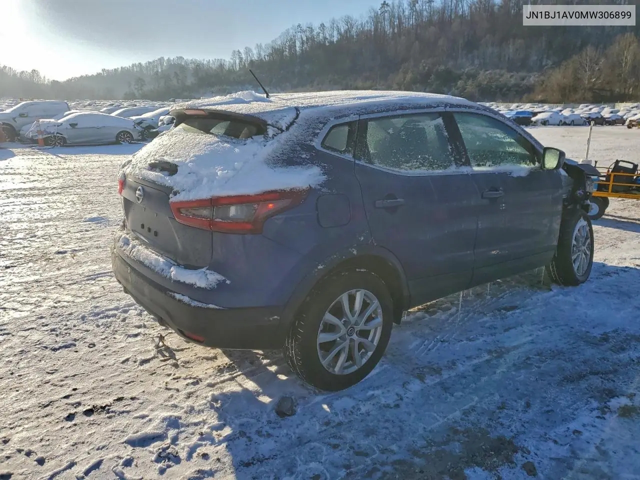 JN1BJ1AV0MW306899 2021 Nissan Rogue Sport S