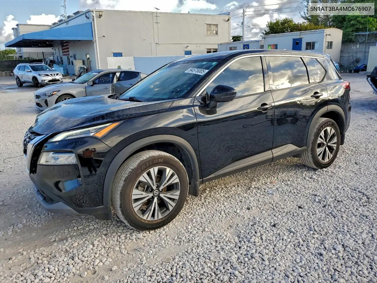 5N1AT3BA4MC676907 2021 Nissan Rogue Sv