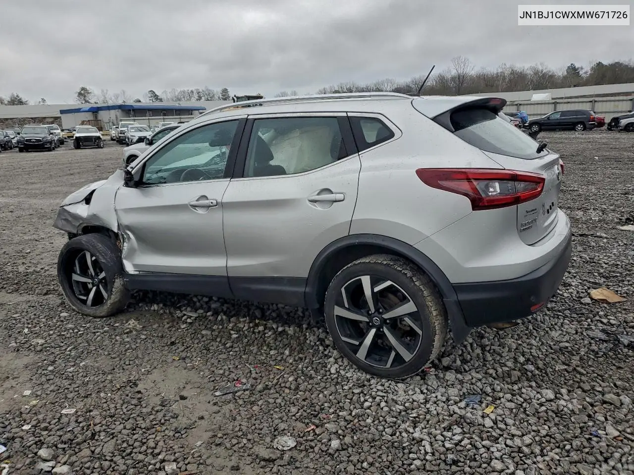 JN1BJ1CWXMW671726 2021 Nissan Rogue Sport Sl