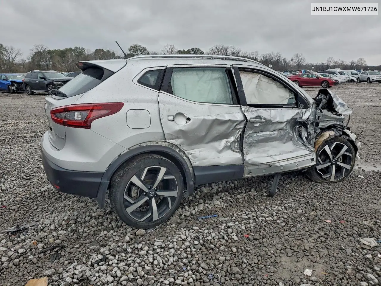 JN1BJ1CWXMW671726 2021 Nissan Rogue Sport Sl