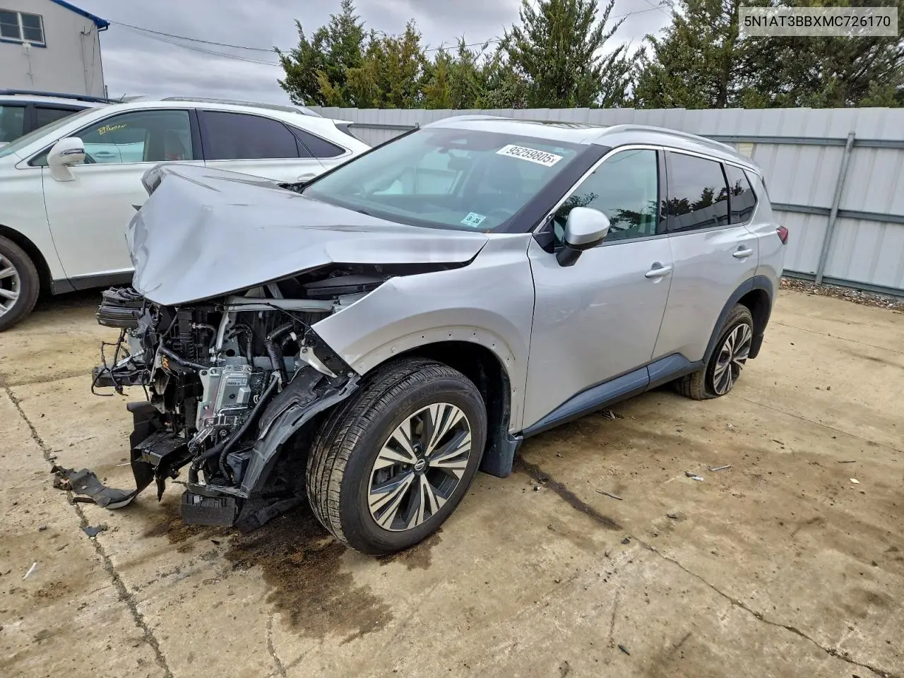 5N1AT3BBXMC726170 2021 Nissan Rogue Sv