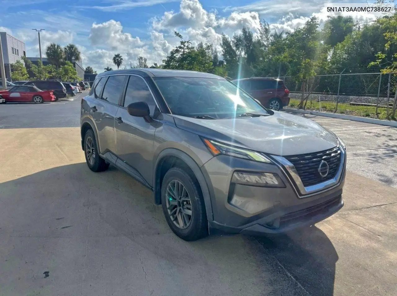 5N1AT3AA0MC738627 2021 Nissan Rogue S