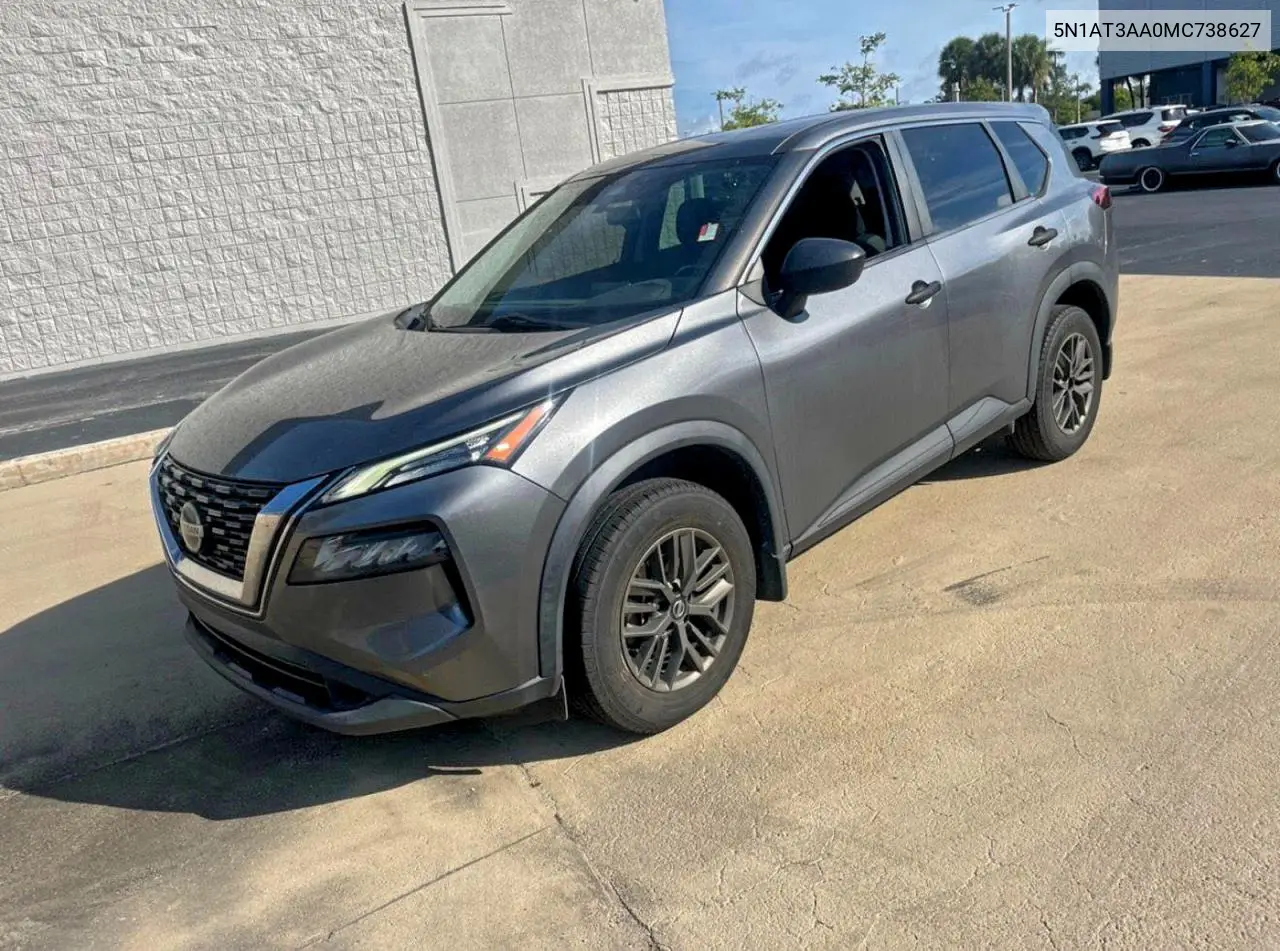 5N1AT3AA0MC738627 2021 Nissan Rogue S