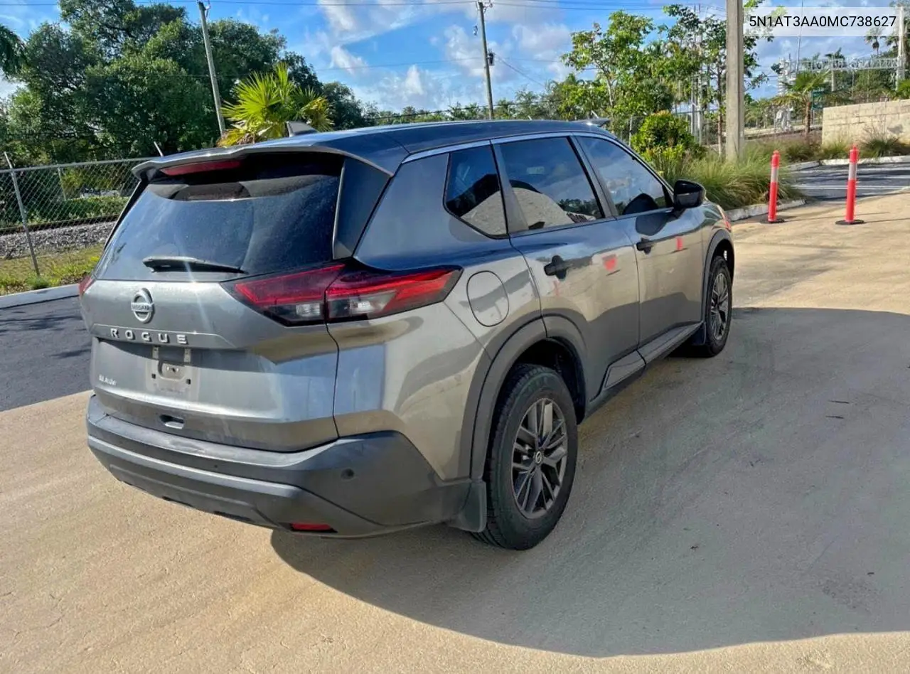5N1AT3AA0MC738627 2021 Nissan Rogue S