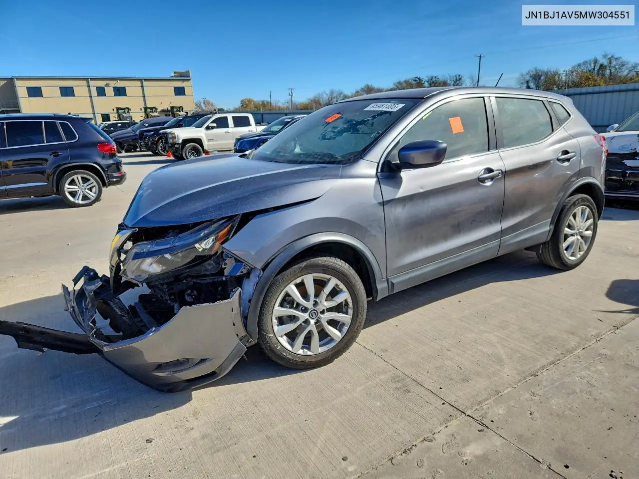 JN1BJ1AV5MW304551 2021 Nissan Rogue Sport S