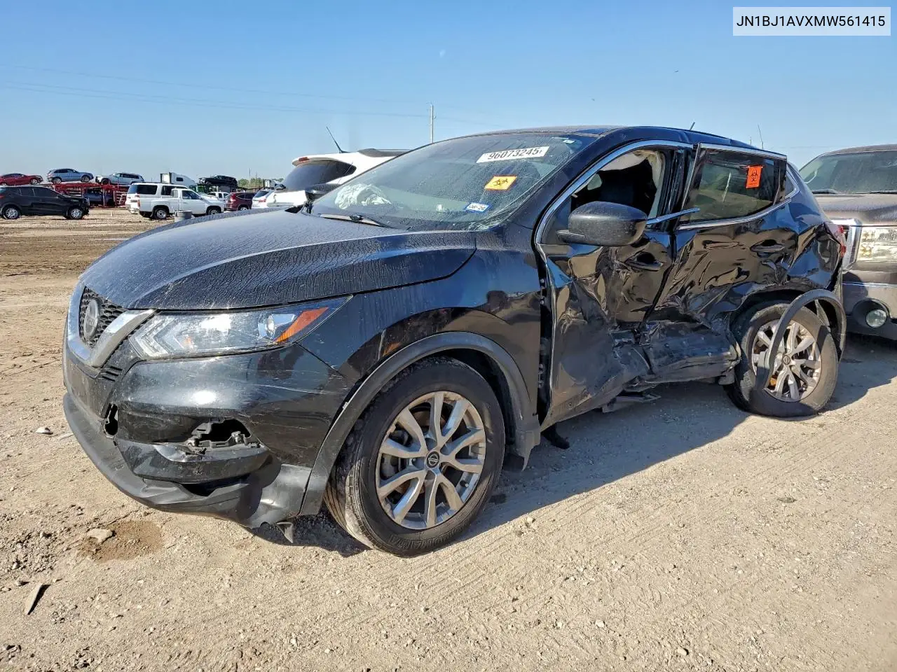 JN1BJ1AVXMW561415 2021 Nissan Rogue Sport S