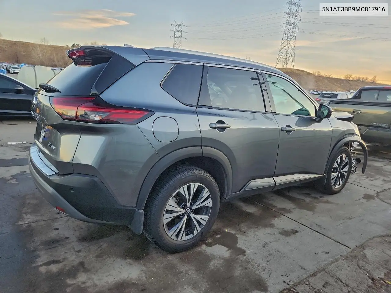 5N1AT3BB9MC817916 2021 Nissan Rogue Sv