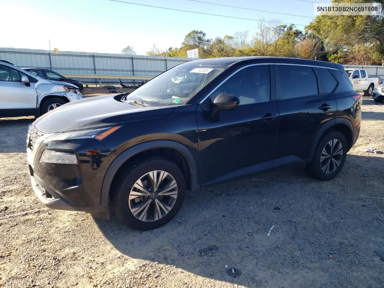 5N1BT3BB2NC691808 2022 Nissan Rogue Sv