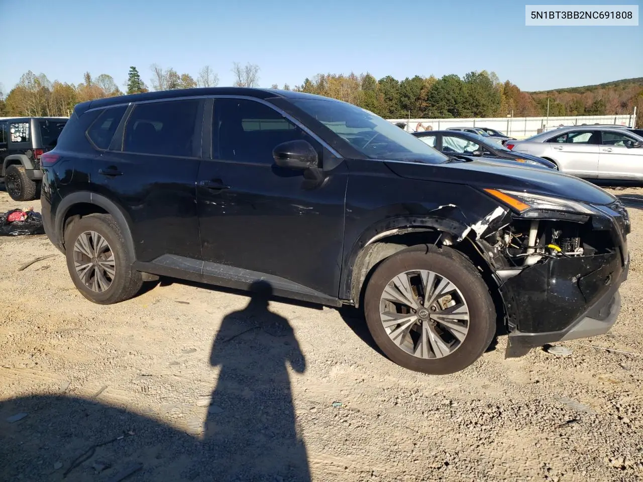 5N1BT3BB2NC691808 2022 Nissan Rogue Sv