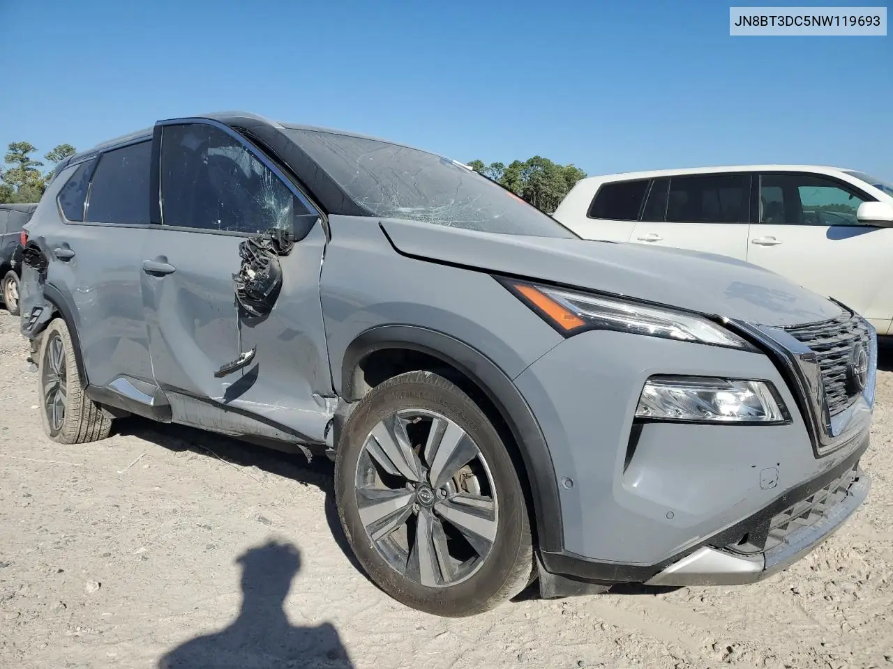 JN8BT3DC5NW119693 2022 Nissan Rogue Platinum