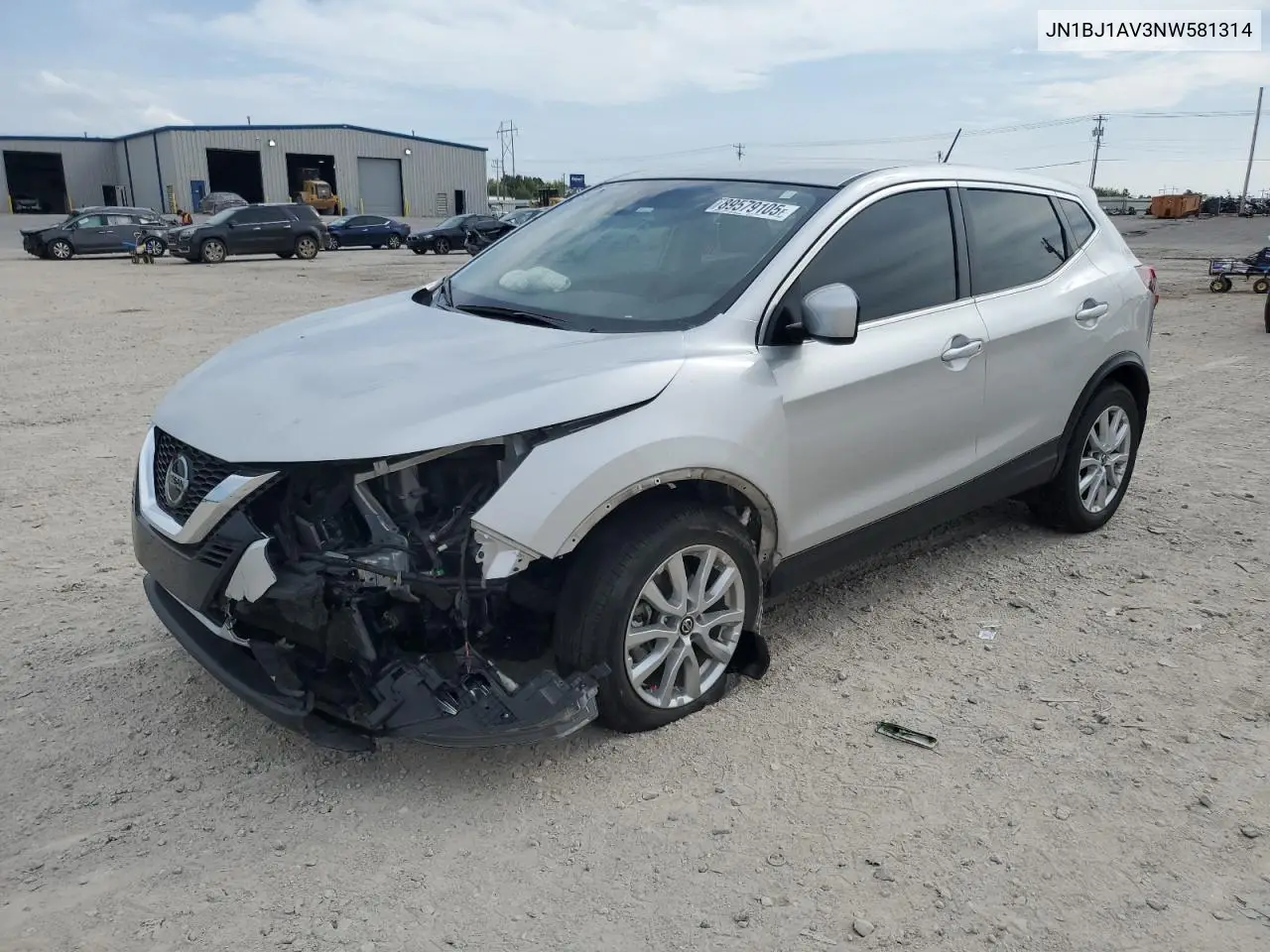 JN1BJ1AV3NW581314 2022 Nissan Rogue Sport S