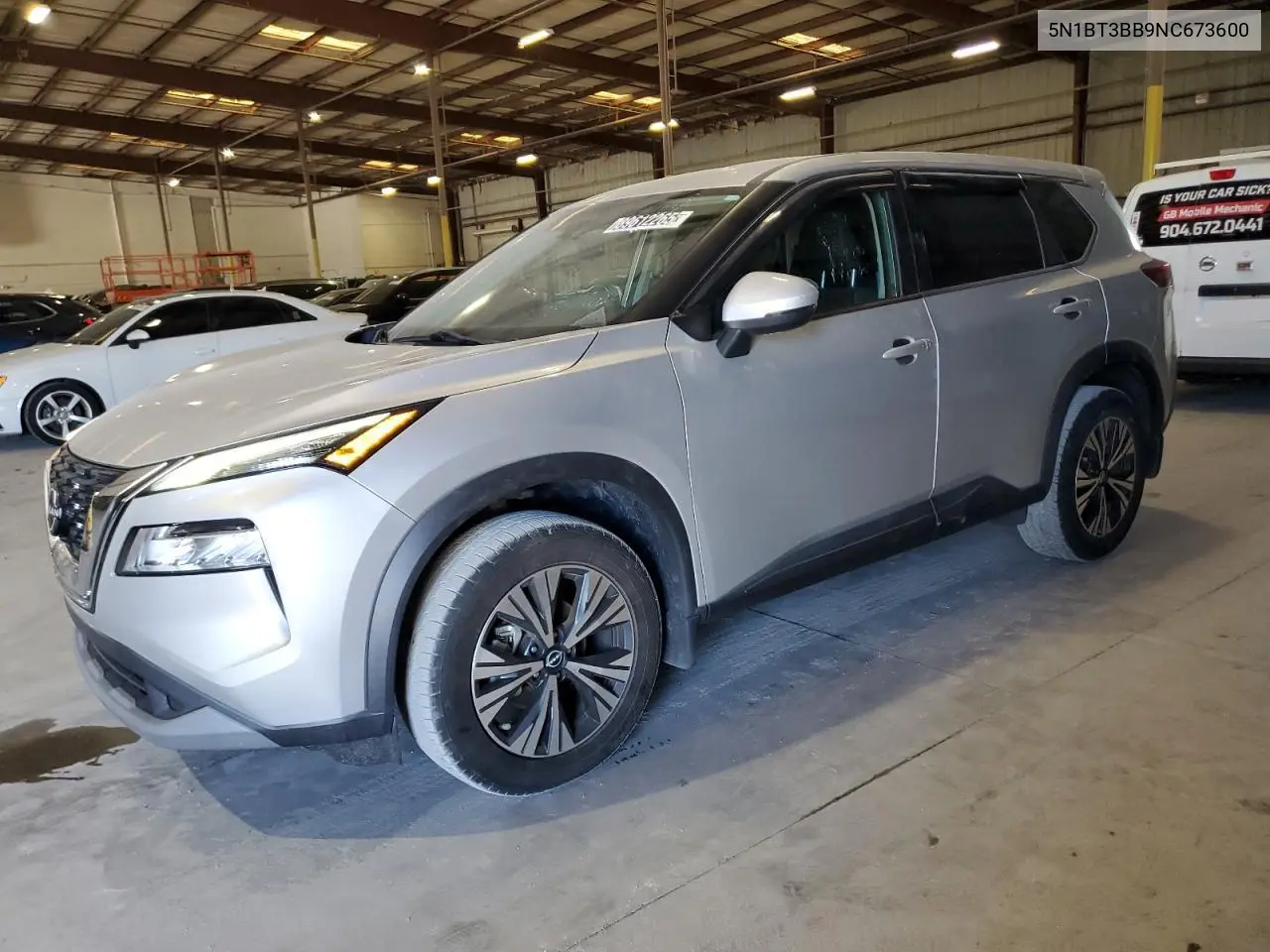 5N1BT3BB9NC673600 2022 Nissan Rogue Sv