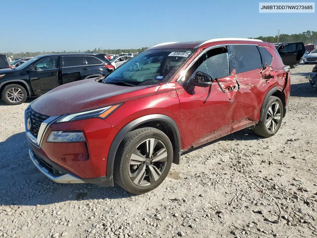JN8BT3DD7NW273685 2022 Nissan Rogue Platinum