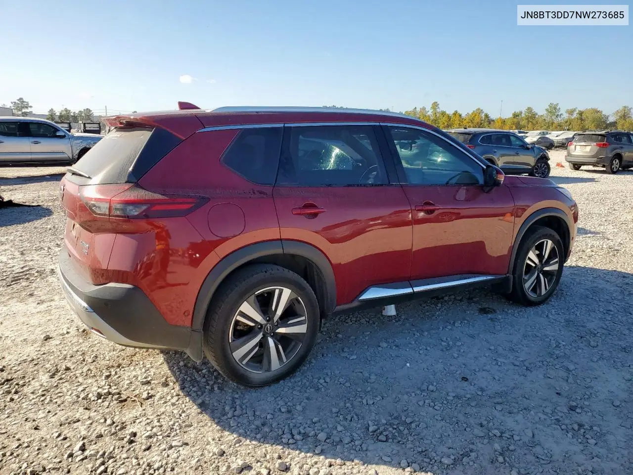 JN8BT3DD7NW273685 2022 Nissan Rogue Platinum