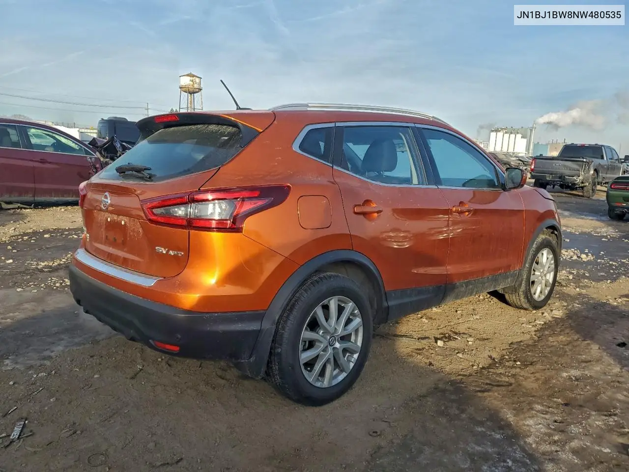 JN1BJ1BW8NW480535 2022 Nissan Rogue Sport Sv