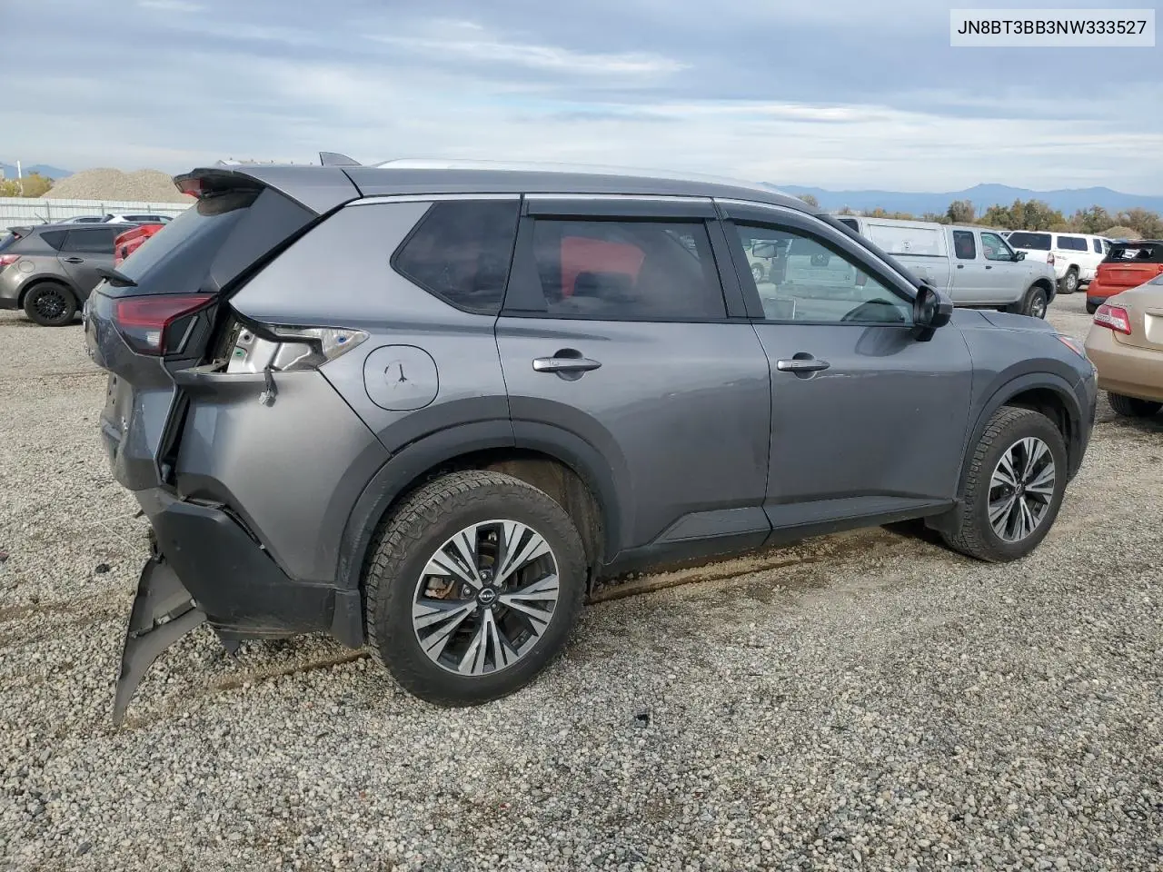 JN8BT3BB3NW333527 2022 Nissan Rogue Sv