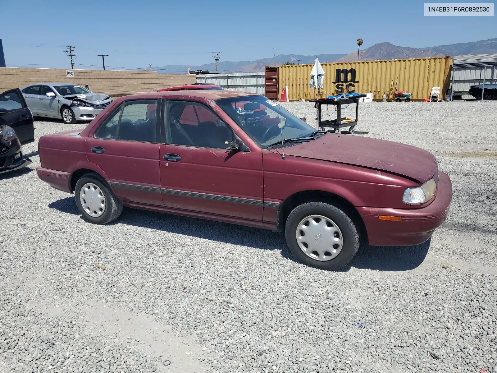 1994 Nissan Sentra E VIN: 1N4EB31P6RC892530 Lot: 67129944