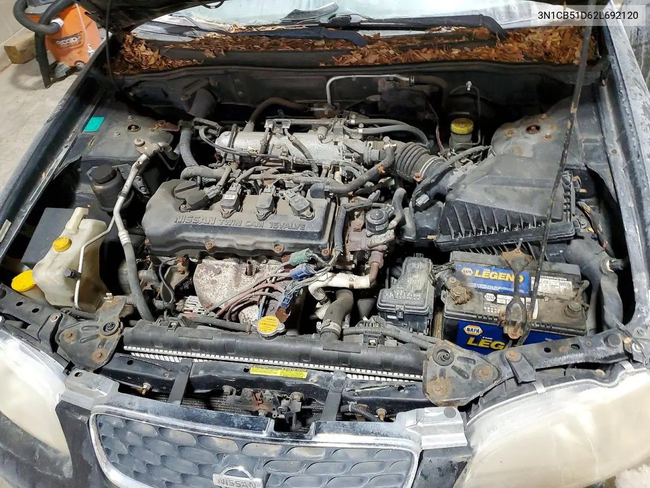 2002 Nissan Sentra Xe VIN: 3N1CB51D62L692120 Lot: 75842215