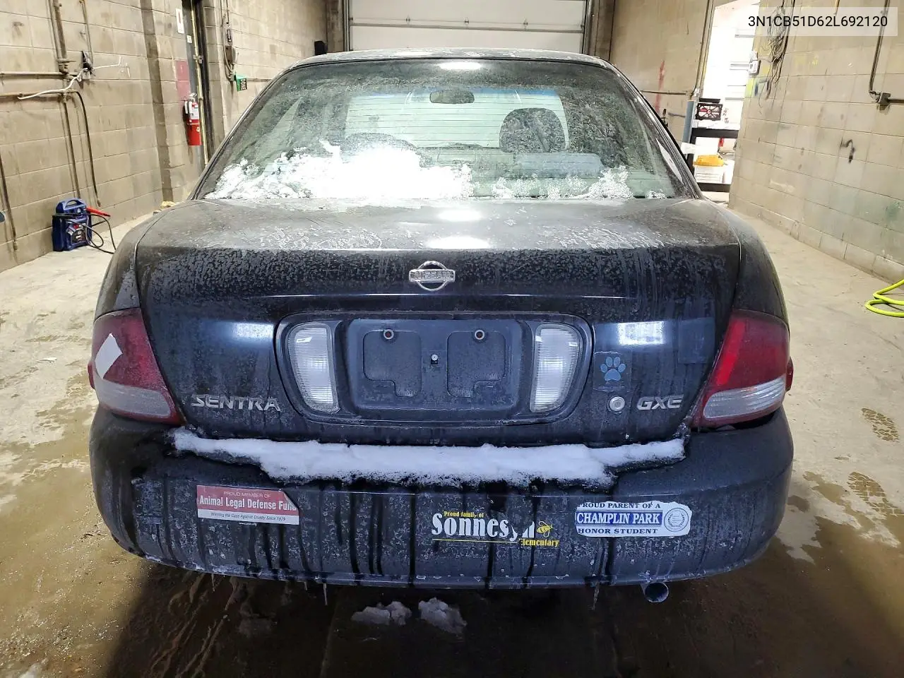 2002 Nissan Sentra Xe VIN: 3N1CB51D62L692120 Lot: 75842215