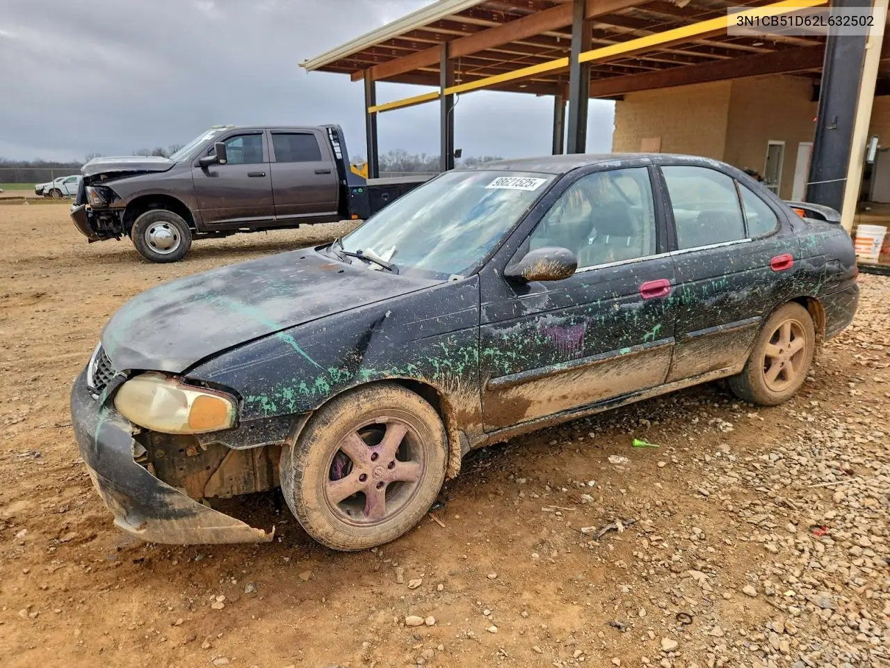 2002 Nissan Sentra Xe VIN: 3N1CB51D62L632502 Lot: 98621525