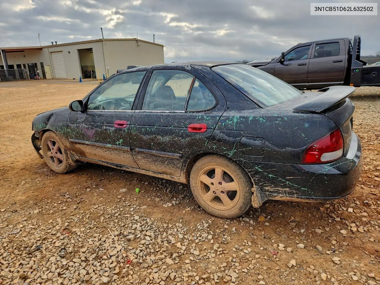 2002 Nissan Sentra Xe VIN: 3N1CB51D62L632502 Lot: 98621525