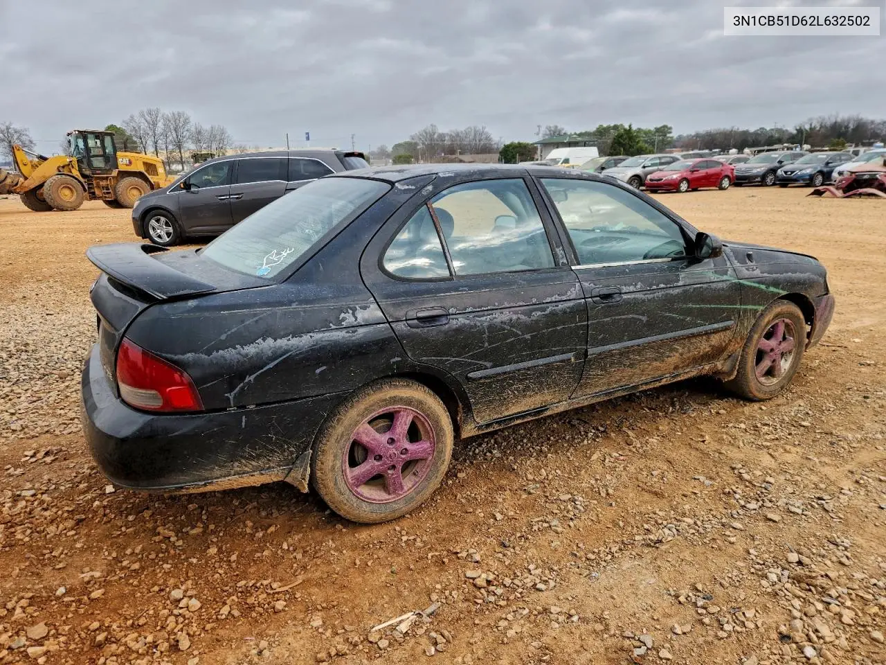 2002 Nissan Sentra Xe VIN: 3N1CB51D62L632502 Lot: 98621525