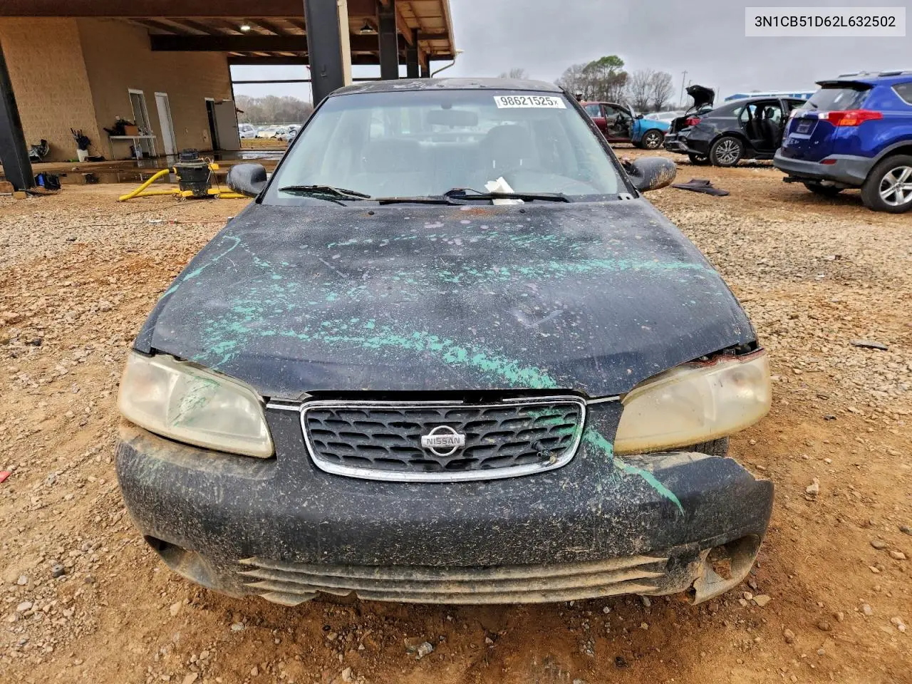 2002 Nissan Sentra Xe VIN: 3N1CB51D62L632502 Lot: 98621525