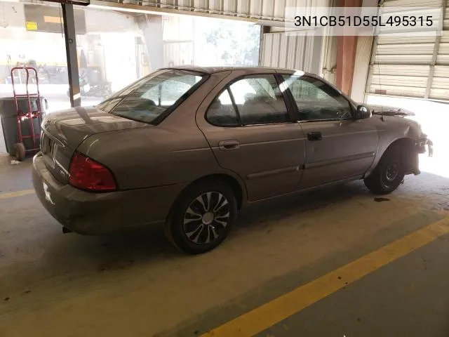 2005 Nissan Sentra 1.8 VIN: 3N1CB51D55L495315 Lot: 54573994