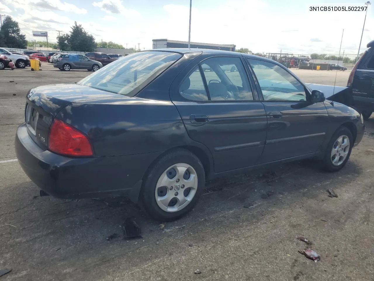 2005 Nissan Sentra 1.8 VIN: 3N1CB51D05L502297 Lot: 57203374