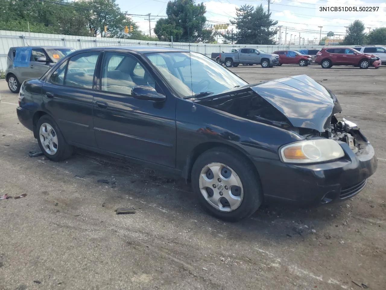 2005 Nissan Sentra 1.8 VIN: 3N1CB51D05L502297 Lot: 57203374