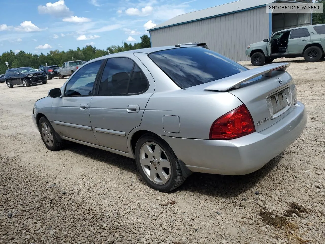 2006 Nissan Sentra 1.8 VIN: 3N1CB51D16L623650 Lot: 72808994