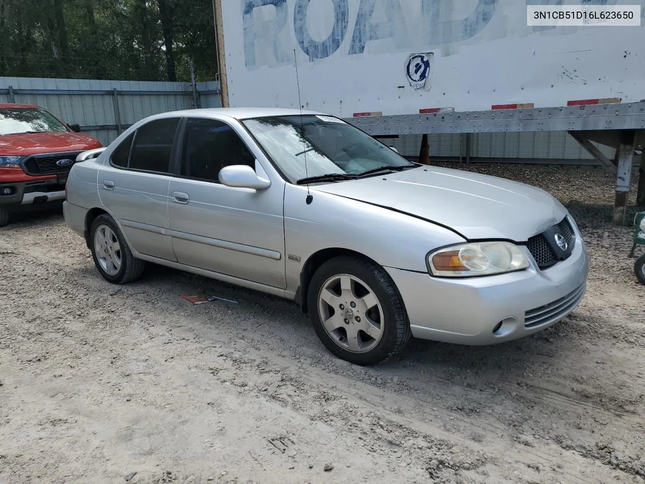 2006 Nissan Sentra 1.8 VIN: 3N1CB51D16L623650 Lot: 72808994