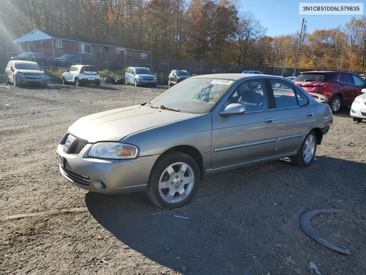 3N1CB51D06L579835 2006 Nissan Sentra 1.8