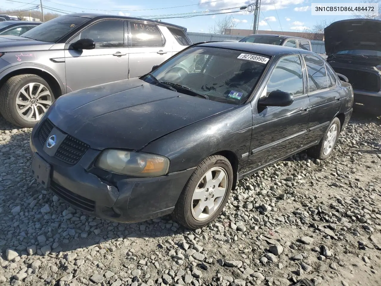 3N1CB51D86L484472 2006 Nissan Sentra 1.8