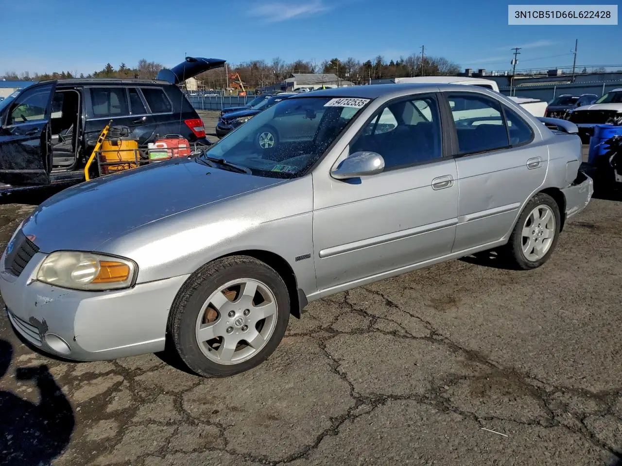 3N1CB51D66L622428 2006 Nissan Sentra 1.8