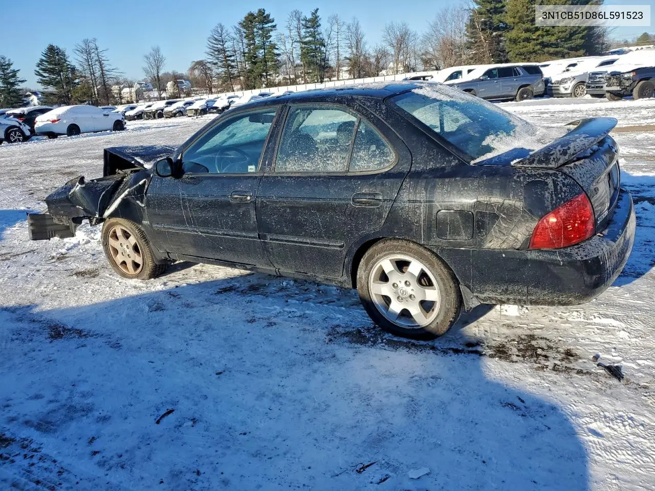 3N1CB51D86L591523 2006 Nissan Sentra 1.8