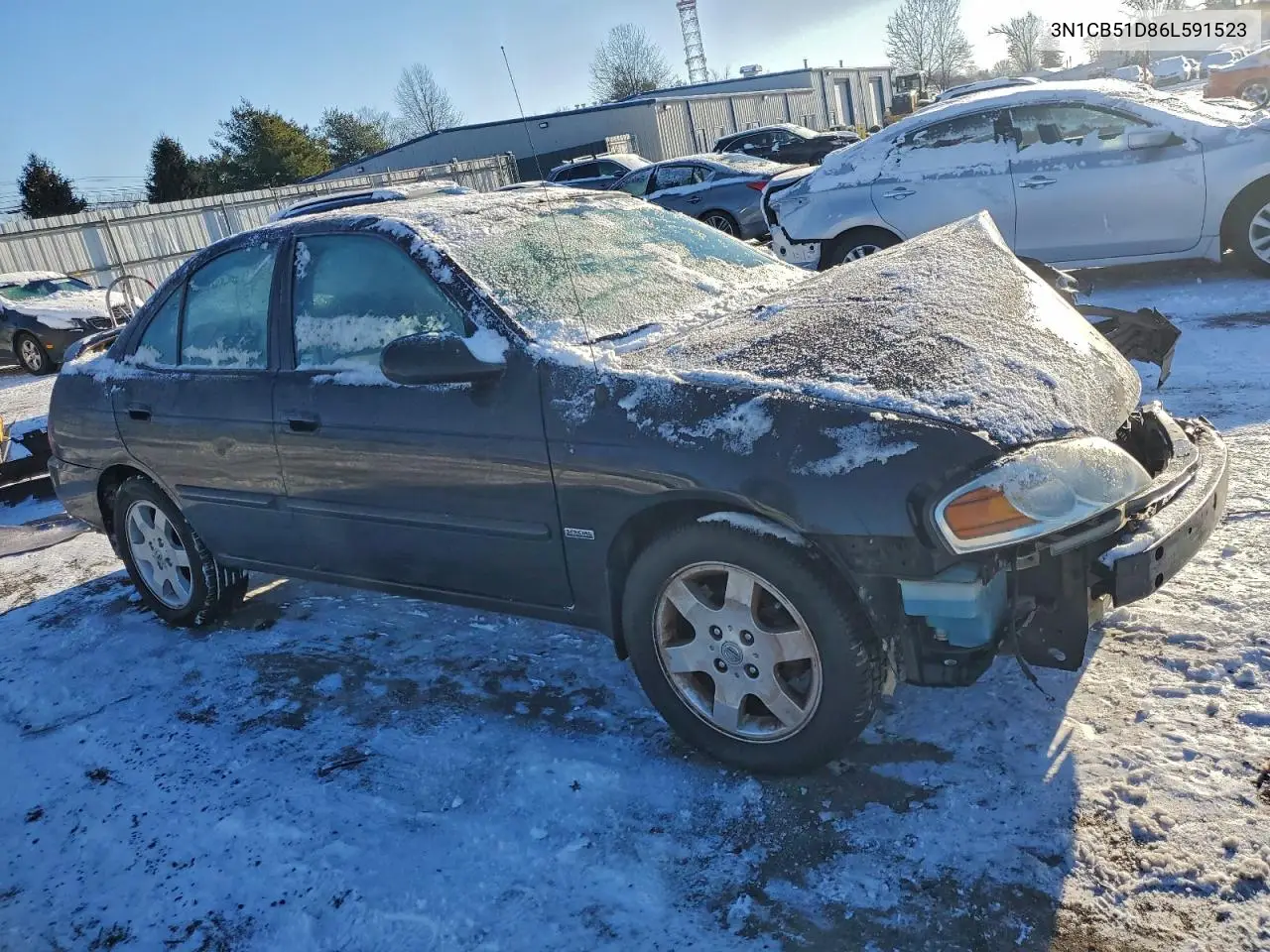 3N1CB51D86L591523 2006 Nissan Sentra 1.8