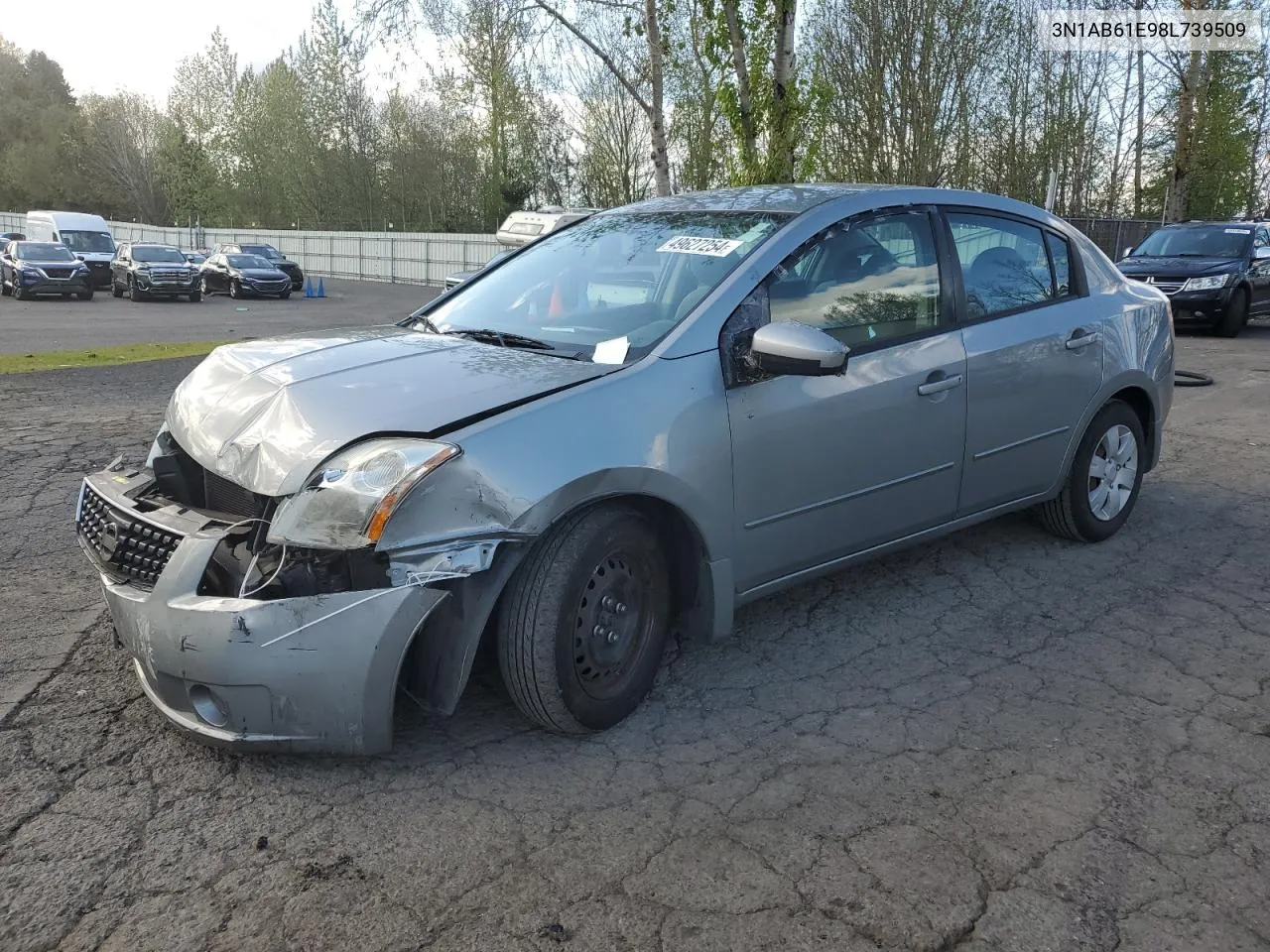 2008 Nissan Sentra 2.0 VIN: 3N1AB61E98L739509 Lot: 49627254