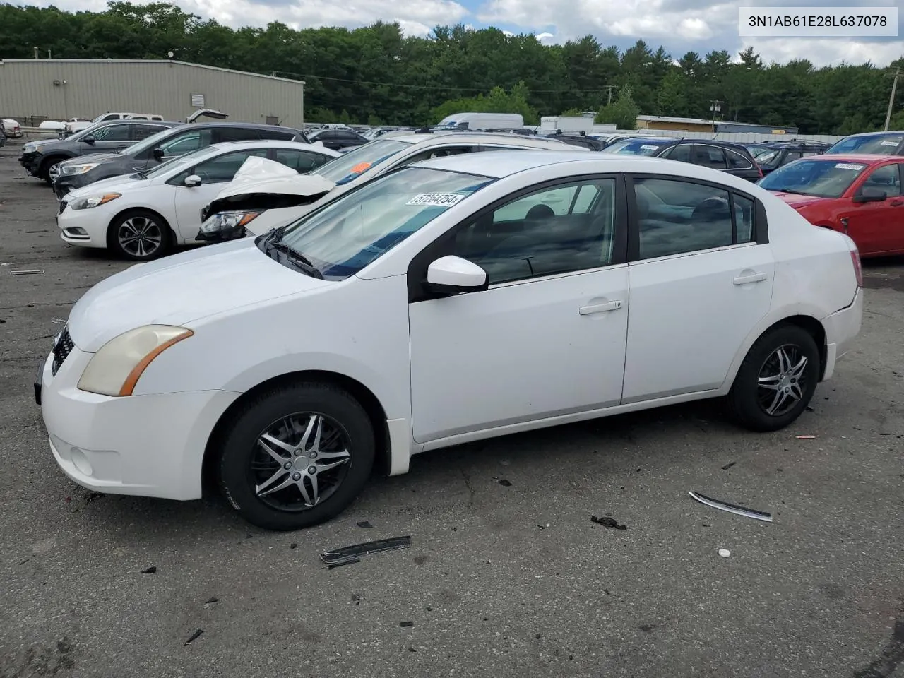 3N1AB61E28L637078 2008 Nissan Sentra 2.0