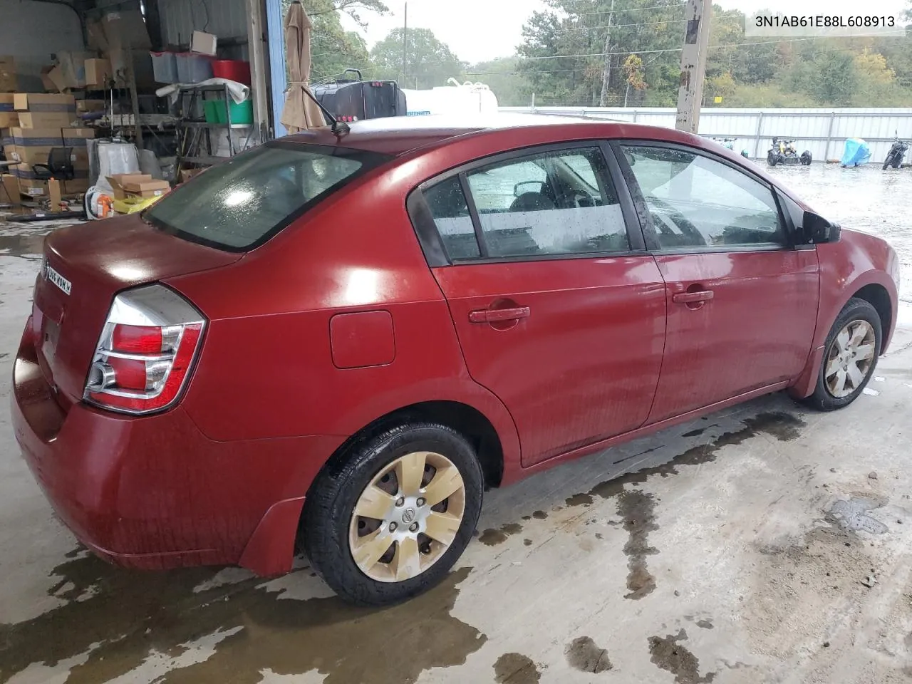 2008 Nissan Sentra 2.0 VIN: 3N1AB61E88L608913 Lot: 73093404