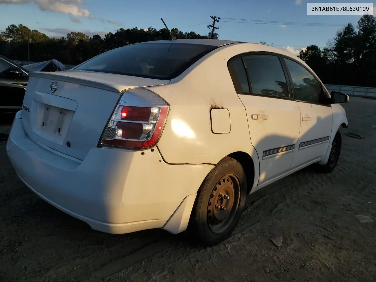 3N1AB61E78L630109 2008 Nissan Sentra 2.0