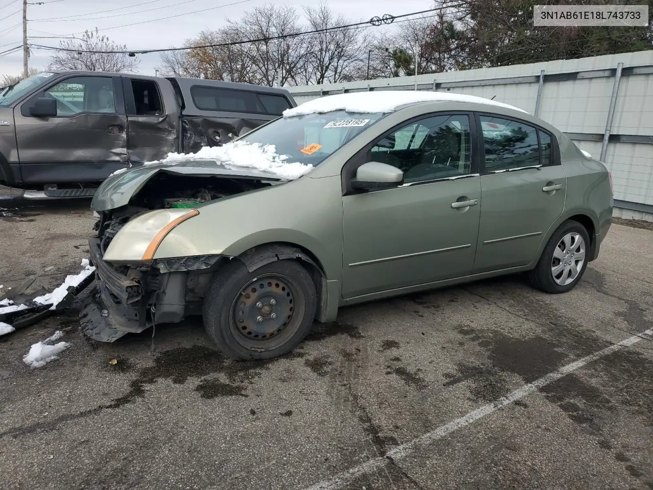 3N1AB61E18L743733 2008 Nissan Sentra 2.0