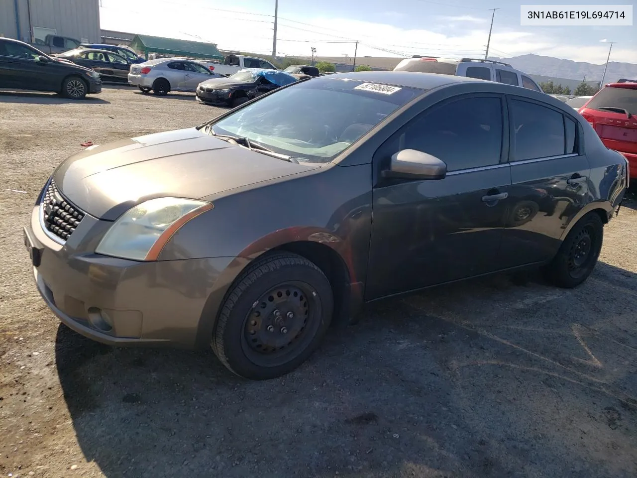 2009 Nissan Sentra 2.0 VIN: 3N1AB61E19L694714 Lot: 57105804