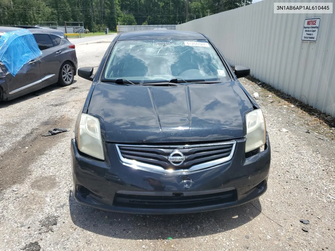 2010 Nissan Sentra 2.0 VIN: 3N1AB6AP1AL610445 Lot: 61206924