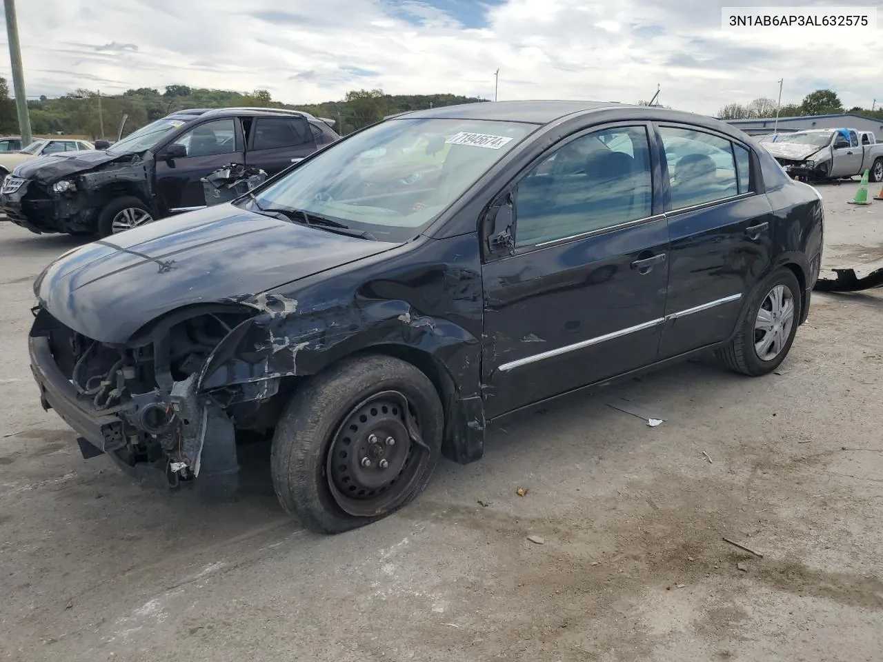 2010 Nissan Sentra 2.0 VIN: 3N1AB6AP3AL632575 Lot: 71945674