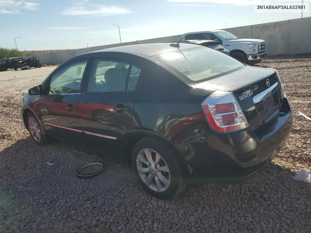 2010 Nissan Sentra 2.0 VIN: 3N1AB6AP3AL632981 Lot: 72841024