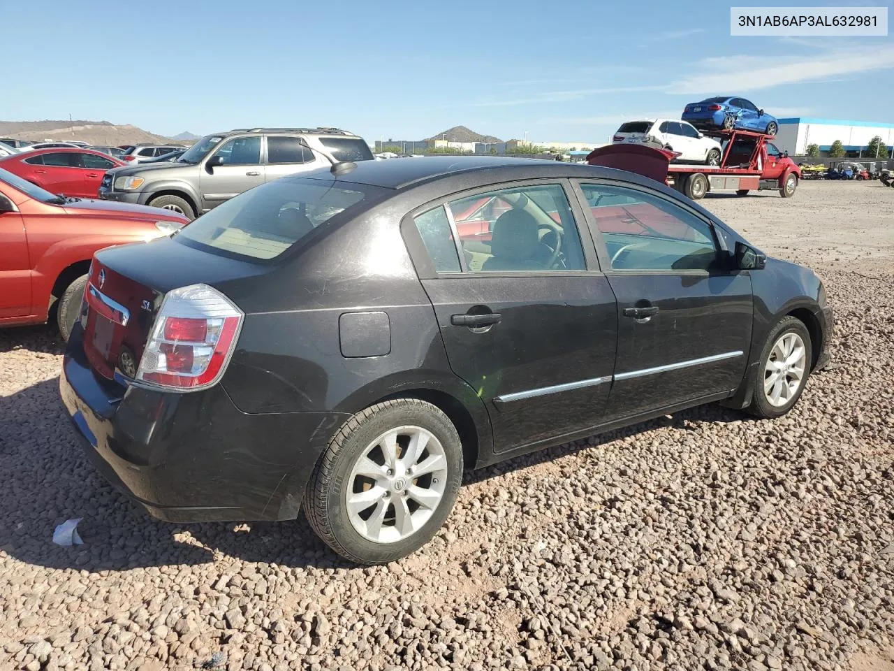 2010 Nissan Sentra 2.0 VIN: 3N1AB6AP3AL632981 Lot: 72841024